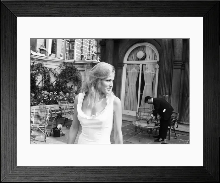 Framed Print : Ursula Andress, swiss actress, photo-call for 1965 film SHE