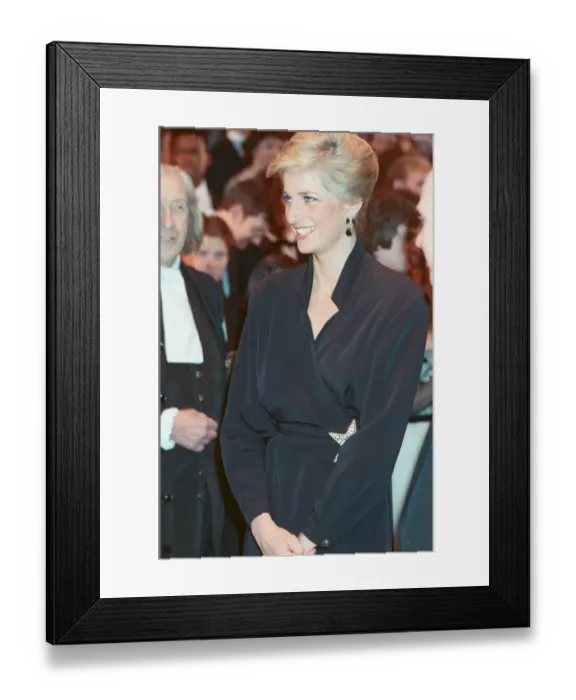 Framed Print : HRH Princess Diana, The Princess of Wales attends The Laurence Olivier Awards Framed Print : HRH Princess Diana, The Princess of Wales attends The Laurence Olivier Awards