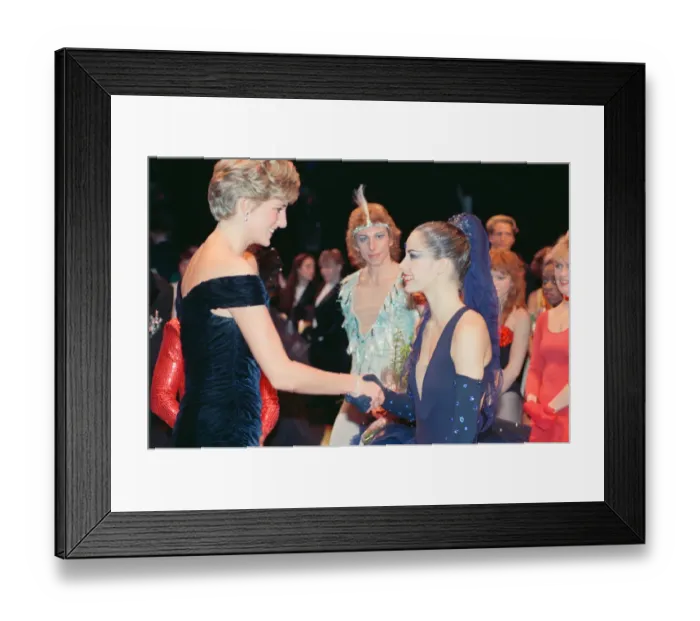 Framed Print : HRH The Princess of Wales, Princess Diana, attends Carnival of the Birds for