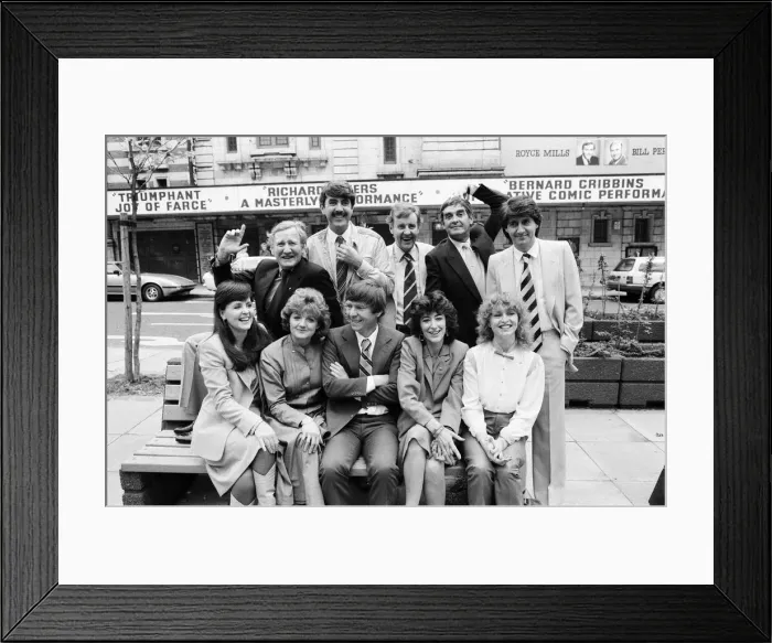 Framed Print : A group of top actors and actresses have grouped together with Ray Cooney