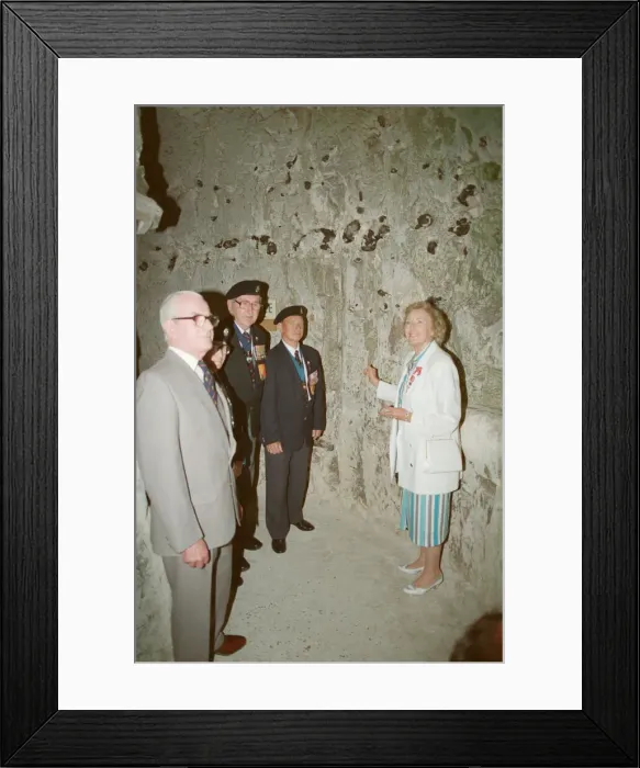 Framed Print : Dame Vera Lynn opens English Heritage Hellfire Corner at Dover Castle, Kent. England Framed Print : Dame Vera Lynn opens English Heritage Hellfire Corner at Dover Castle, Kent. England