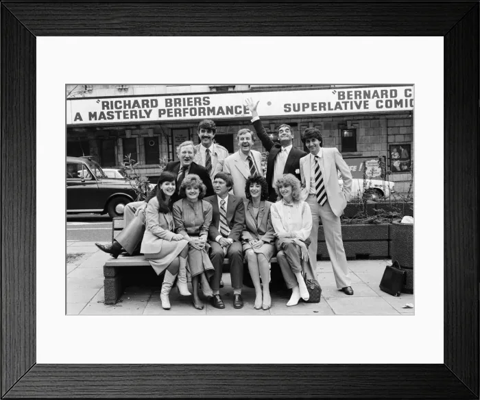 Framed Print : A group of top actors and actresses have grouped together with Ray Cooney