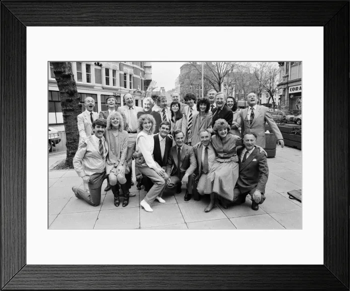 Framed Print : A group of top actors and actresses have grouped together with Ray Cooney