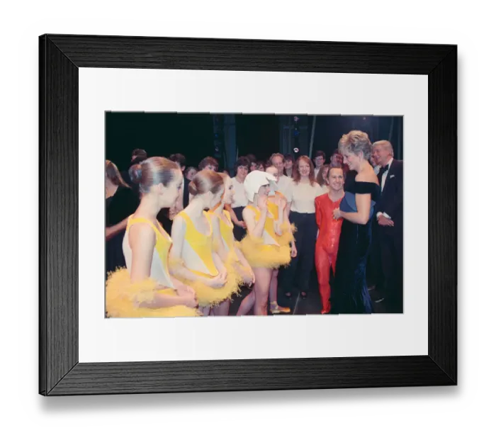 Framed Print : HRH The Princess of Wales, Princess Diana, attends Carnival of the Birds for Framed Print : HRH The Princess of Wales, Princess Diana, attends Carnival of the Birds for