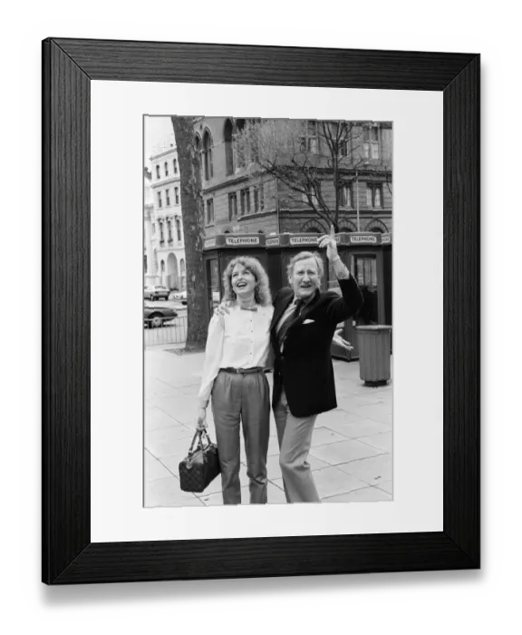 Framed Print : A group of top actors and actresses have grouped together with Ray Cooney