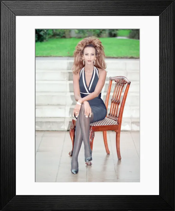 Framed Print : Iman, actress in London to promote her role in new film
