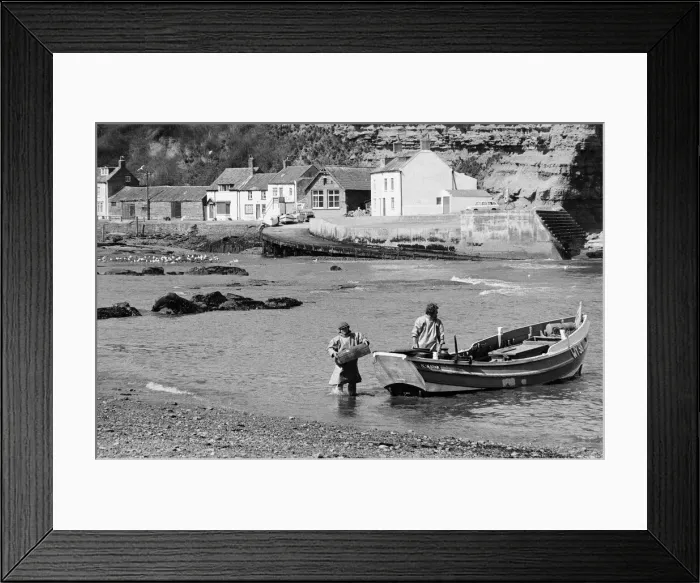 Framed Print : Views of Staithes, North Yorkshire. 1972 Framed Print : Views of Staithes, North Yorkshire. 1972
