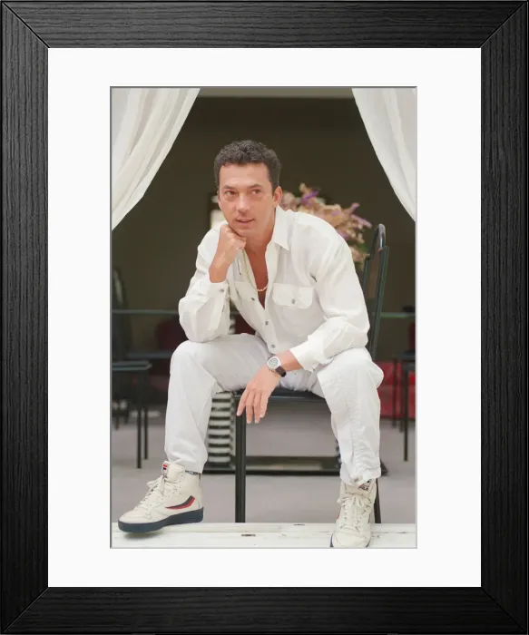 Framed Print : Bruno Tonioli, pictured in 1992. Bruno Tonioli is an Italian choreographer Framed Print : Bruno Tonioli, pictured in 1992. Bruno Tonioli is an Italian choreographer