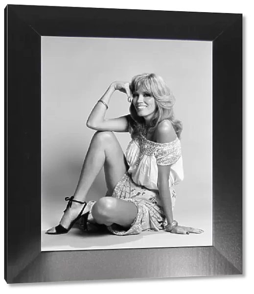 Amanda Lear, french singer and actress, Studio Pix, London, Friday 9th June 1978