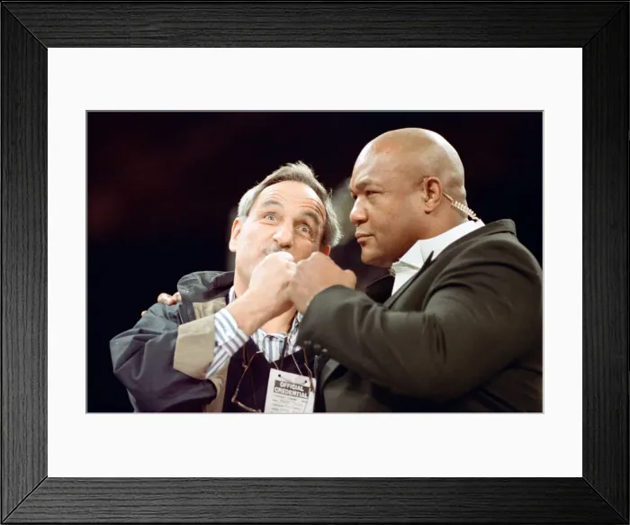 Framed Print : Lennox Lewis vs Donovan Razor Ruddock. Lewis retained his British Framed Print : Lennox Lewis vs Donovan Razor Ruddock. Lewis retained his British
