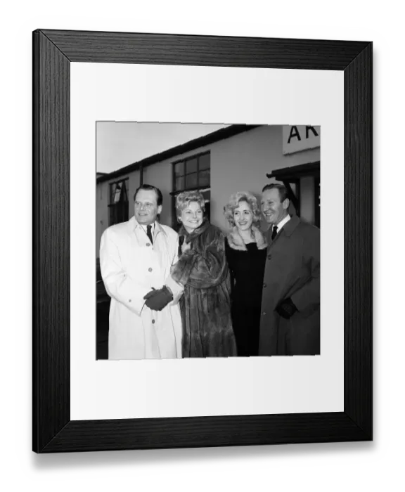 Framed Print : The British delegation to the Punta del Este International Film Festival at which Framed Print : The British delegation to the Punta del Este International Film Festival at which