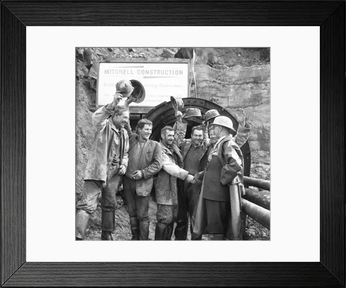 Framed Print : Cutting through 1, 140 foot high Manshead Hill was completed when the Mayor of Wakefield Framed Print : Cutting through 1, 140 foot high Manshead Hill was completed when the Mayor of Wakefield