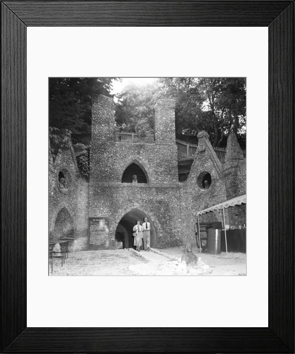 Framed Print : Entrance to the West Wycombe Caves also known as The Hell Fire Caves which are a network Framed Print : Entrance to the West Wycombe Caves also known as The Hell Fire Caves which are a network