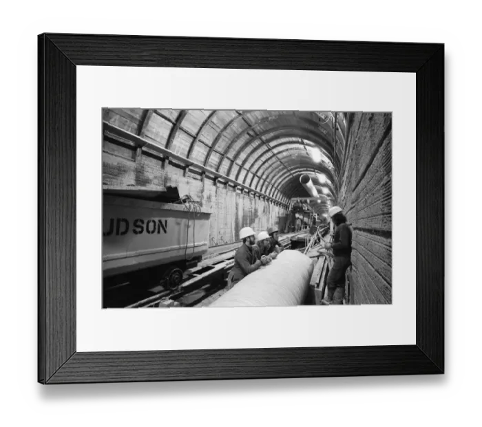 Framed Print : Channel Tunnel project cancelled 20th January 1975 On the day the button was to be Framed Print : Channel Tunnel project cancelled 20th January 1975 On the day the button was to be