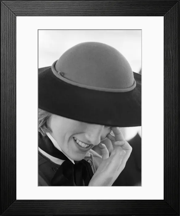 Framed Print : HRH Princess Diana, The Princess of Wales, at HTV, Harlech Television Framed Print : HRH Princess Diana, The Princess of Wales, at HTV, Harlech Television