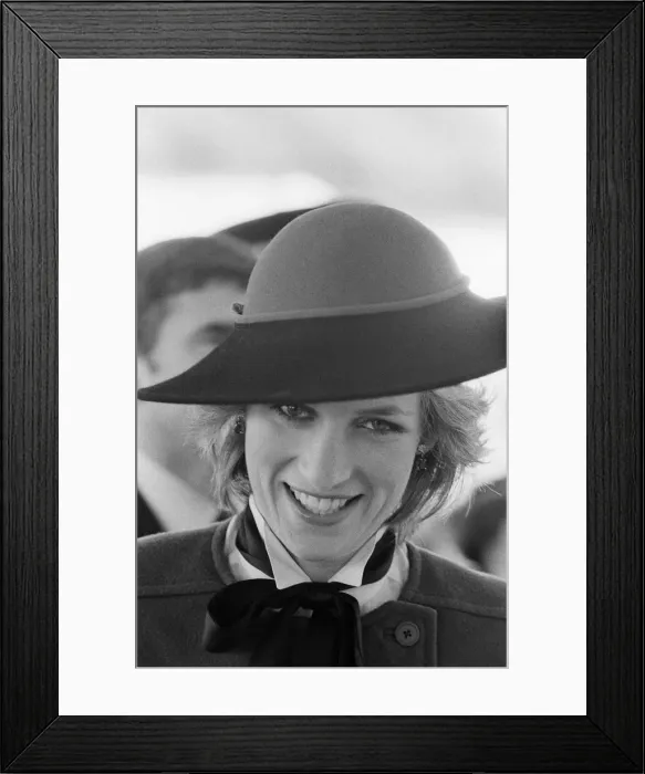 Framed Print : HRH Princess Diana, The Princess of Wales, at HTV, Harlech Television Framed Print : HRH Princess Diana, The Princess of Wales, at HTV, Harlech Television