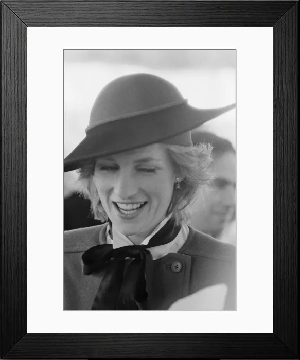 Framed Print : HRH Princess Diana, The Princess of Wales, at HTV, Harlech Television Framed Print : HRH Princess Diana, The Princess of Wales, at HTV, Harlech Television