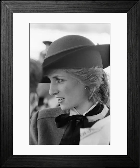 Framed Print : HRH Princess Diana, The Princess of Wales, at HTV, Harlech Television Framed Print : HRH Princess Diana, The Princess of Wales, at HTV, Harlech Television