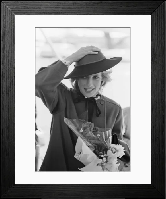 Framed Print : HRH Princess Diana, The Princess of Wales, at HTV, Harlech Television Framed Print : HRH Princess Diana, The Princess of Wales, at HTV, Harlech Television