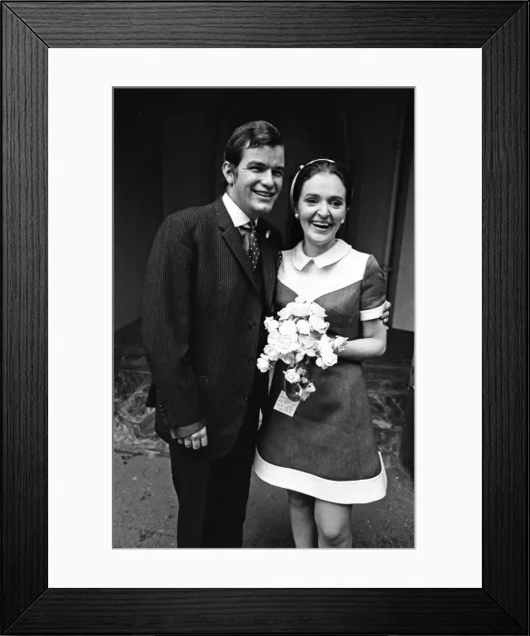 Framed Print : The wedding of Neville Hughes, who plays the Reverend Peter Hope in ATV