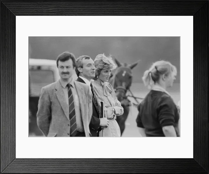 Framed Print : HRH Princess Diana, The Princess of Wales, at Guards Polo at Windsor, Berkshire Framed Print : HRH Princess Diana, The Princess of Wales, at Guards Polo at Windsor, Berkshire