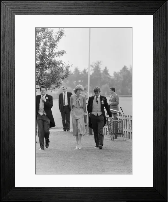 Framed Print : HRH Princess Diana, The Princess of Wales, at Guards Polo at Windsor, Berkshire Framed Print : HRH Princess Diana, The Princess of Wales, at Guards Polo at Windsor, Berkshire