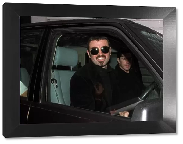 GEORGE MICHAEL AND FRIEND David Austin IN HIS CAR