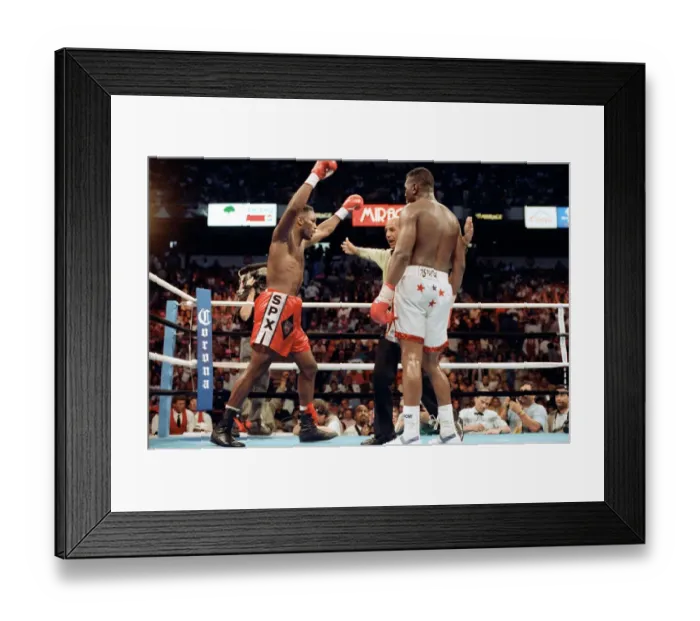 Framed Print : Lennox Lewis vs. Tony Tucker, billed as Star Spangled Glory Framed Print : Lennox Lewis vs. Tony Tucker, billed as Star Spangled Glory