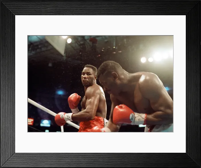 Framed Print : Lennox Lewis vs. Tony Tucker, billed as Star Spangled Glory Framed Print : Lennox Lewis vs. Tony Tucker, billed as Star Spangled Glory