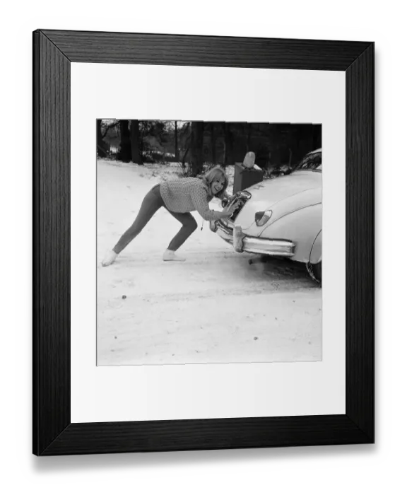 Framed Print : Susan Hampshire take part in a showbiz car rally. The rally went through Surrey Framed Print : Susan Hampshire take part in a showbiz car rally. The rally went through Surrey