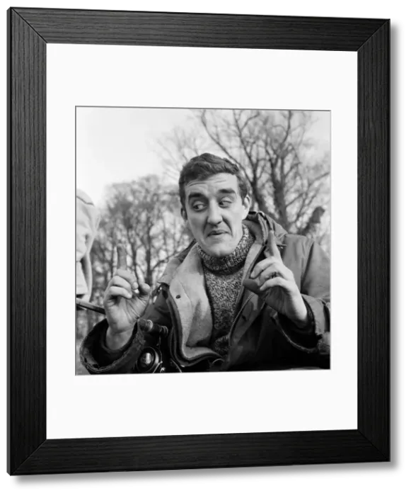 Framed Print : Bernard Cribbins, star of stage, film and TV fame, went fishing at Walton-on-Thames Framed Print : Bernard Cribbins, star of stage, film and TV fame, went fishing at Walton-on-Thames
