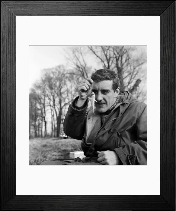Framed Print : Bernard Cribbins, star of stage, film and TV fame, went fishing at Walton-on-Thames Framed Print : Bernard Cribbins, star of stage, film and TV fame, went fishing at Walton-on-Thames