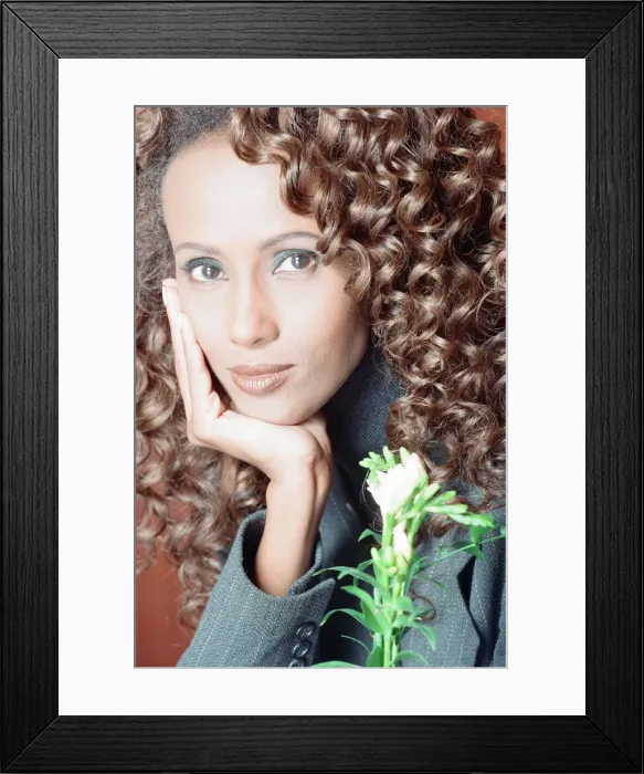 Framed Print : Iman, international model and actress in London to promote BBC2 special documentary