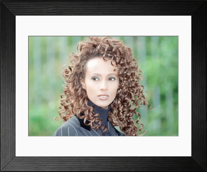 Framed Print : Iman, international model and actress in London to promote BBC2 special documentary Framed Print : Iman, international model and actress in London to promote BBC2 special documentary
