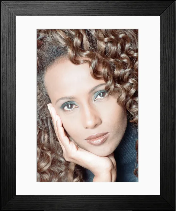 Framed Print : Iman, international model and actress in London to promote BBC2 special documentary Framed Print : Iman, international model and actress in London to promote BBC2 special documentary