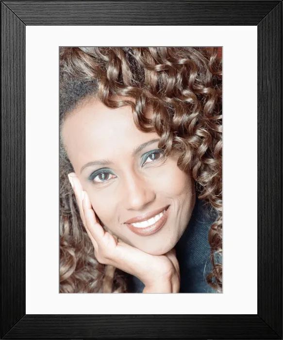 Framed Print : Iman, international model and actress in London to promote BBC2 special documentary Framed Print : Iman, international model and actress in London to promote BBC2 special documentary