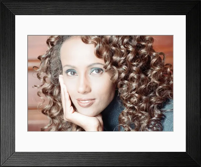 Framed Print : Iman, international model and actress in London to promote BBC2 special documentary