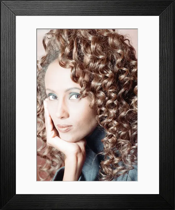 Framed Print : Iman, international model and actress in London to promote BBC2 special documentary Framed Print : Iman, international model and actress in London to promote BBC2 special documentary