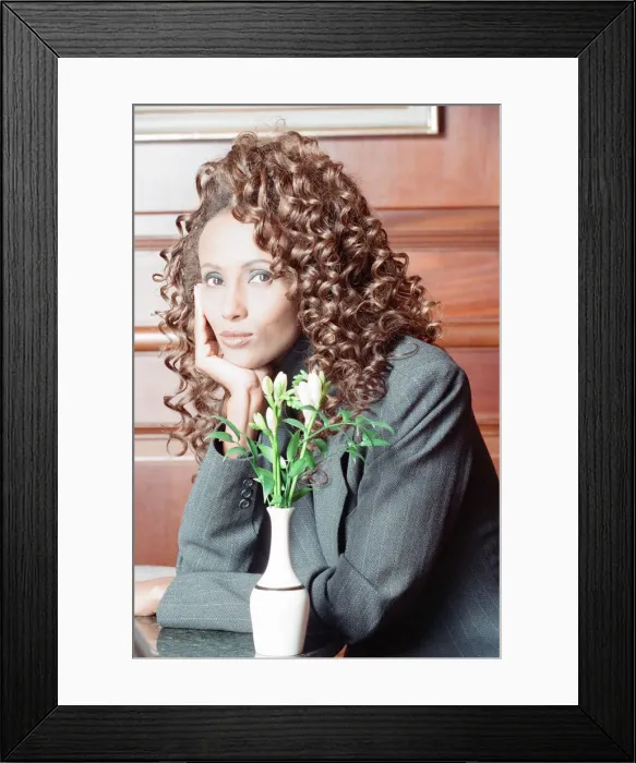 Framed Print : Iman, international model and actress in London to promote BBC2 special documentary Framed Print : Iman, international model and actress in London to promote BBC2 special documentary