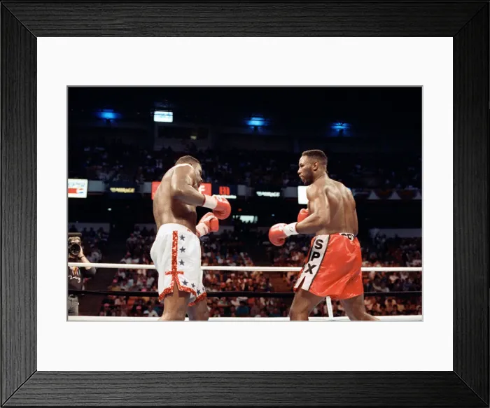 Framed Print : Lennox Lewis vs. Tony Tucker, billed as Star Spangled Glory Framed Print : Lennox Lewis vs. Tony Tucker, billed as Star Spangled Glory