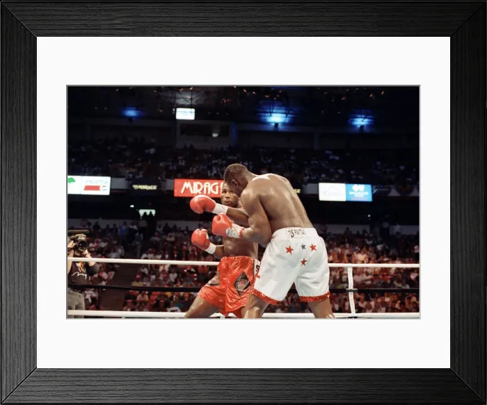 Framed Print : Lennox Lewis vs. Tony Tucker, billed as Star Spangled Glory Framed Print : Lennox Lewis vs. Tony Tucker, billed as Star Spangled Glory