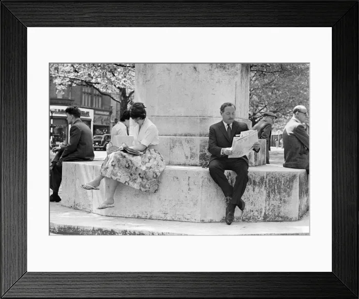 Framed Print : Tennessee Williams, out and about in London, Thursday 14th May 1959
