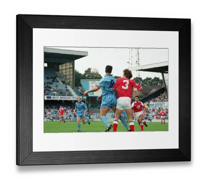 Framed Print : English Premier League match, Coventry City 2 -1 Middlesbrough held at Highfield Road