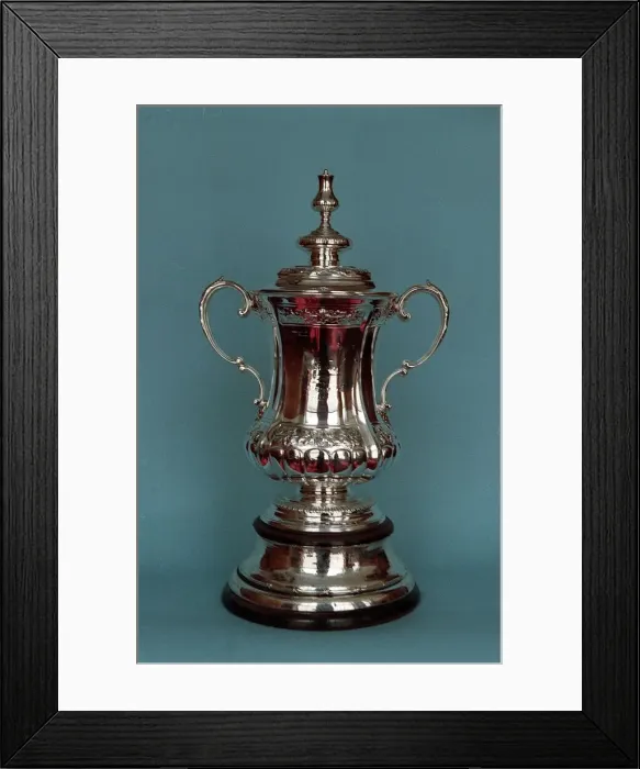 Framed Print : FA cup trophy 1992 FA Cup trophy which was the third cup to be used - which was Framed Print : FA cup trophy 1992 FA Cup trophy which was the third cup to be used - which was