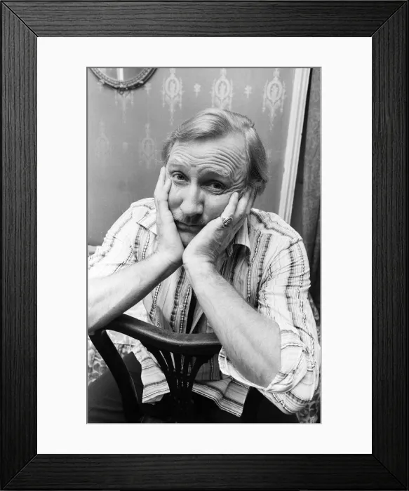 Framed Print : A sad looking Leslie Phillips, pictured after having his house stripped of thousands of Framed Print : A sad looking Leslie Phillips, pictured after having his house stripped of thousands of