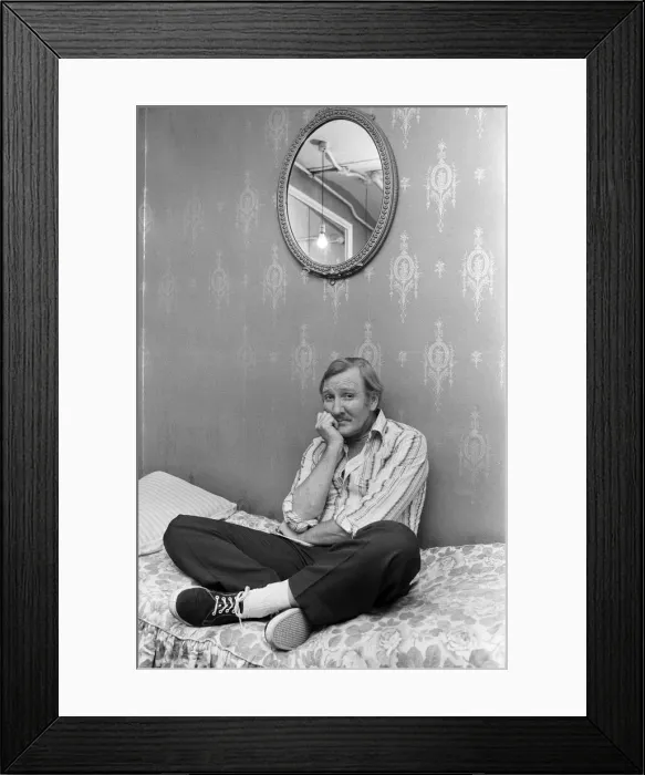 Framed Print : A sad looking Leslie Phillips, pictured after having his house stripped of thousands of Framed Print : A sad looking Leslie Phillips, pictured after having his house stripped of thousands of