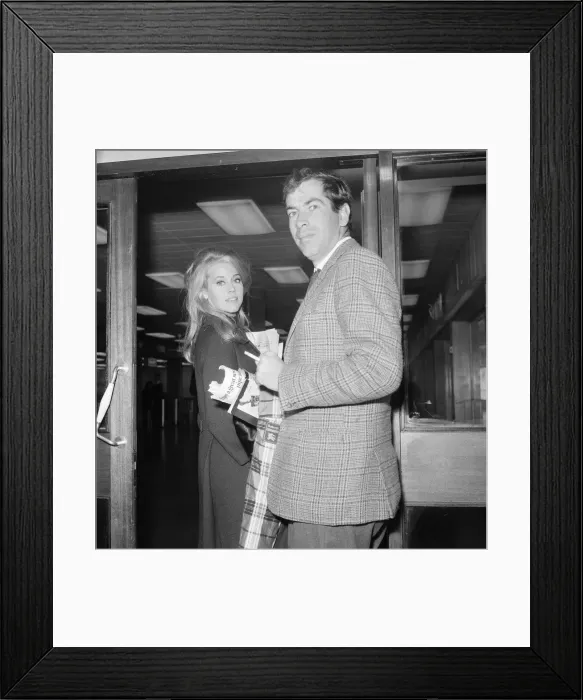 Framed Print : Jane Fonda, american actress, with husband, film director Roger Vadim Framed Print : Jane Fonda, american actress, with husband, film director Roger Vadim