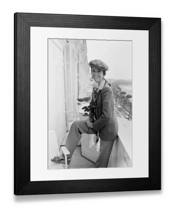 Framed Print : Jane Fonda, american actress, pictured at the Cannes Film Festival, France Framed Print : Jane Fonda, american actress, pictured at the Cannes Film Festival, France