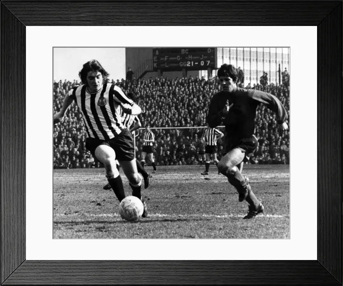 Framed Print : Newcastle Uniteds Alan Foggon on the left. Newcastle United v Derby County Framed Print : Newcastle Uniteds Alan Foggon on the left. Newcastle United v Derby County