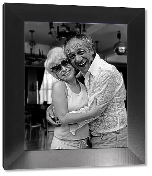 The cast of 'Carry on London'rehearsing in Soho. Barbara Windsor and Sid James